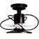 Ventilador de Teto Treviso Preto Elegance LED Control Remoto