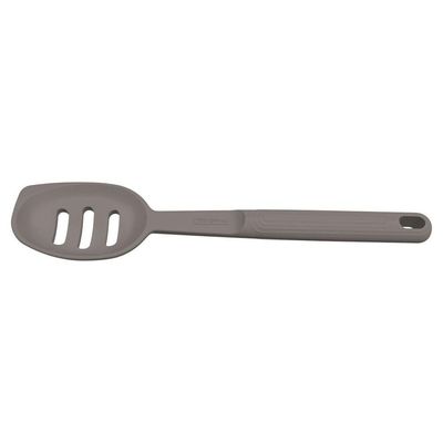 Colher Para Servir Vazada Tramontina Softta Em Silicone Cinza Tramontina