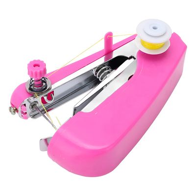Mini Máquina Costura de Bolso Portátil Reparo Ferramenta - Reparos Rápidos e Práticos | Cor:Azul