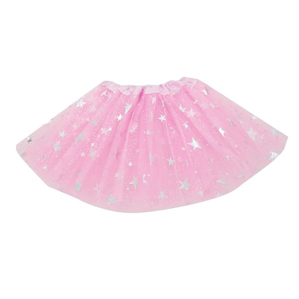 Saia de Tule Infantil Le Folia Estrelas Rosa Saia de Tule Infantil Le Folia Estrelas Rosa