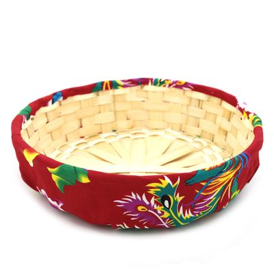 Cesta de Palha Forrada Play&Fun 26x6,5cm