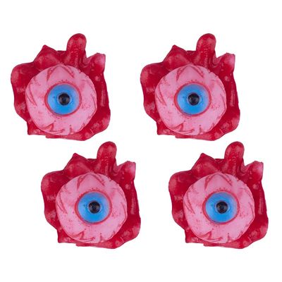 Kit Olhos de Plástico Halloween Play&Fun Vermelho