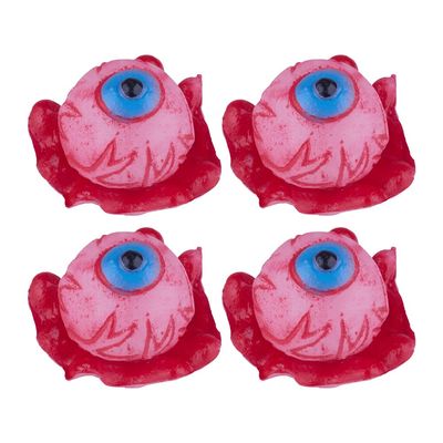 Kit Olhos de Plástico Halloween Play&Fun Vermelho