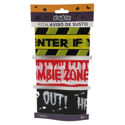 Fita de Isolamento Susto Halloween Play&Fun