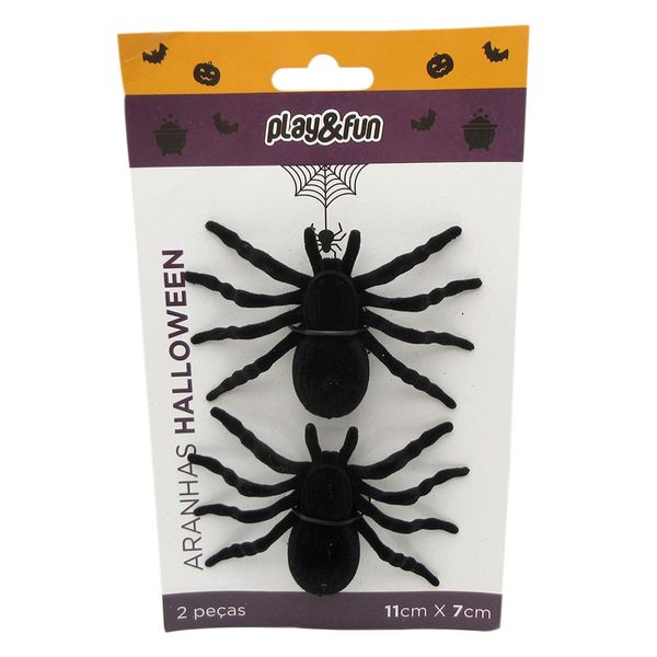 Aranhas Plásticas Halloween Play&Fun