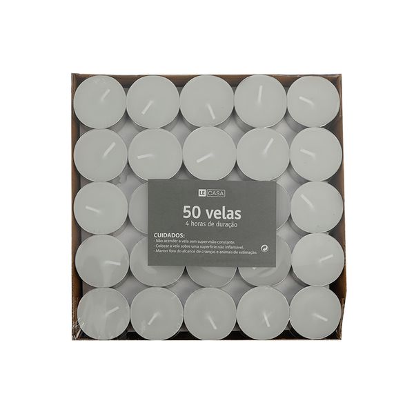 Kit de Velas Le Rechaud com 50 Peças Branco Kit de Velas Le Rechaud com 50 Peças Branco