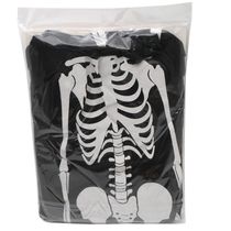Capa Esqueleto Halloween Infantil Play&Fun 80cm
