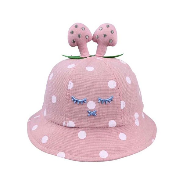 Chapéu Pbb Bolinhas Baby Rosa
