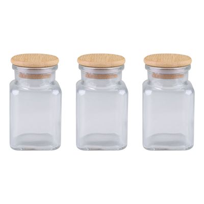 Conjunto Potes Vidro Eco Bamboo CV244949 Cazza