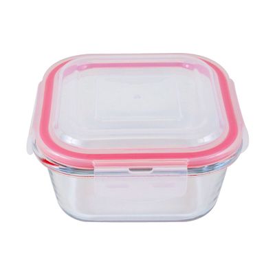 Pote de Vidro Hermético Quadrado Le Click Transparente 500ml