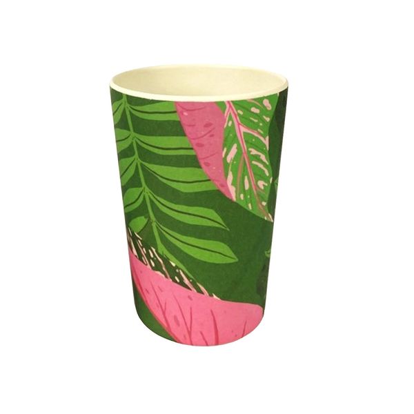 Copo Cazza Folhas em Melamina Branco 430ml Copo Cazza Folhas em Melamina Branco 430ml