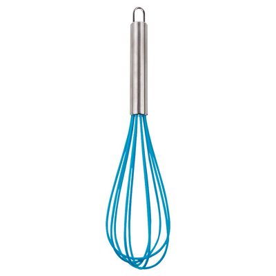 Batedor Manual de Ovos Cazza em Silicone com Cabo de Inox - Item Sortido