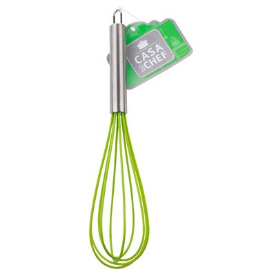 Batedor Manual de Ovos Cazza em Silicone com Cabo de Inox - Item Sortido