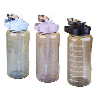 Garrafa Squeeze Cazza Acqua com Bico e Canudo  2L - Item Sortido