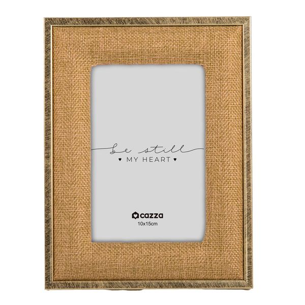 Porta Retrato Fabric 10x15cm CV233739 Cazza Porta Retrato Fabric 10x15cm CV233739 Cazza