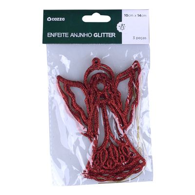 Enfeite Anjinho Gliter C3 Cv233401 Cazza