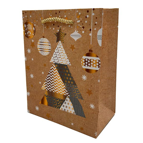 Sacola de Natal em Papel Cazza 23cm