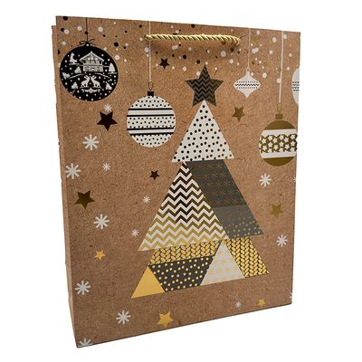 Sacola de Natal em Papel Cazza 23cm