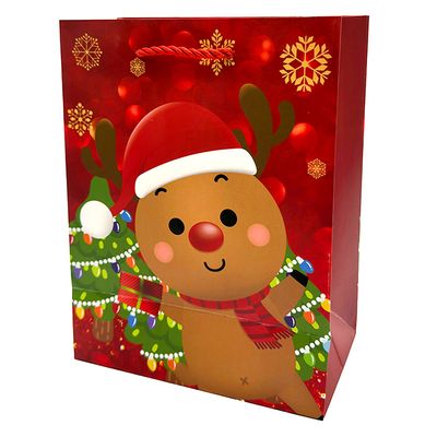 Sacola de Natal em Papel Cazza 23cm