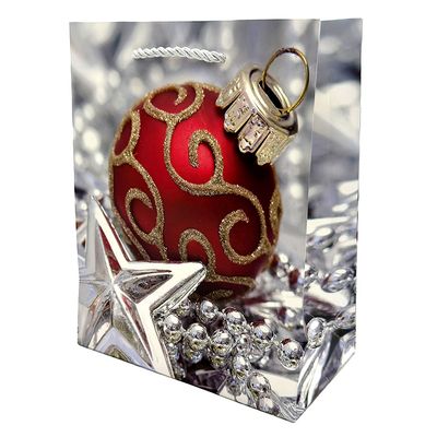 Sacola de Natal em Papel Cazza 23cm