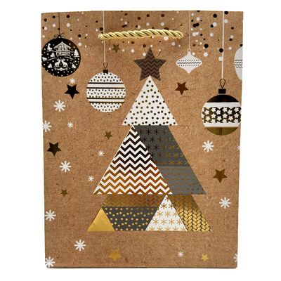 Sacola de Natal em Papel Cazza 23cm