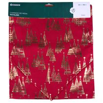 Toalha de Mesa Natal Cazza Vermelha 150cm