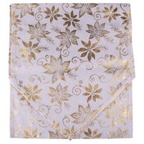 Toalha de Mesa Natalina Cazza Dourada 150cm