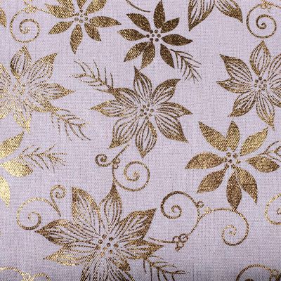 Toalha de Mesa Natalina Cazza Dourada 150cm