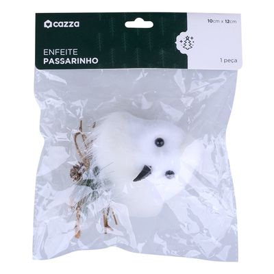 Enfeite Passarinho 10cm CV244473 Cazza