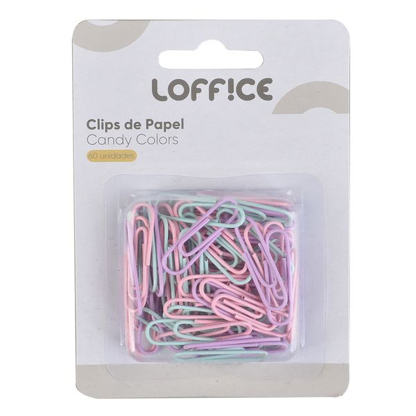 Clips Papel 60 unidades 28mm CV244903 Loffice Sortido Clips Papel 60 unidades 28mm CV244903 Loffice Sortido