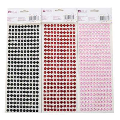 Adesivo Strass Play&Fun 8mm - Item Sortido