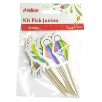 Kit Junino 4x9cm CV245253 PlayFun - Item Sortido