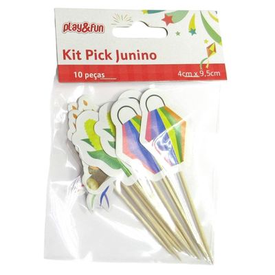 Kit Junino 4x9cm CV245253 PlayFun - Item Sortido