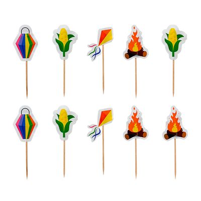 Kit Junino 4x9cm CV245253 PlayFun - Item Sortido