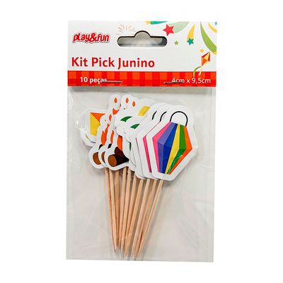 Kit Junino 4x9cm CV245253 PlayFun - Item Sortido