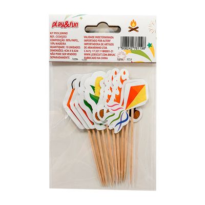 Kit Junino 4x9cm CV245253 PlayFun - Item Sortido