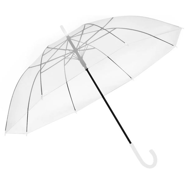 Guarda Chuva Transparente Longo Automático Mundiart Ref.1052 Guarda Chuva Transparente Longo Automático Mundiart Ref.1052
