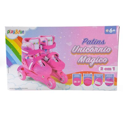 Patins Unicornio 28 31 CV255276 Playfun Rs