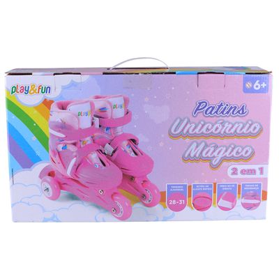Patins Unicornio 28 31 CV255276 Playfun Rs