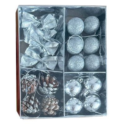 Kit Enfeites Natalinos c 20 Unidades Cazza CV255390 - Item Sortido