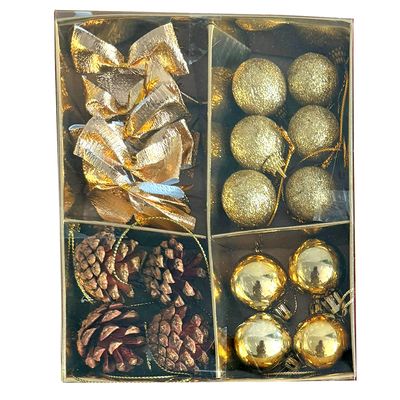 Kit Enfeites Natalinos c 20 Unidades Cazza CV255390 - Item Sortido