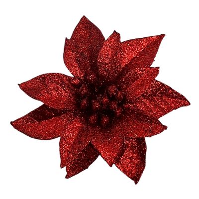 Kit Flores 8cm c 4 Unidades Vermelho Cazza CV255393