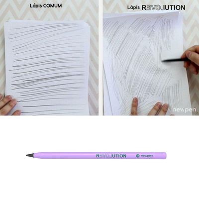 Lapis Revolution Retratil Metallic Purple Grafite Hb- Newpen