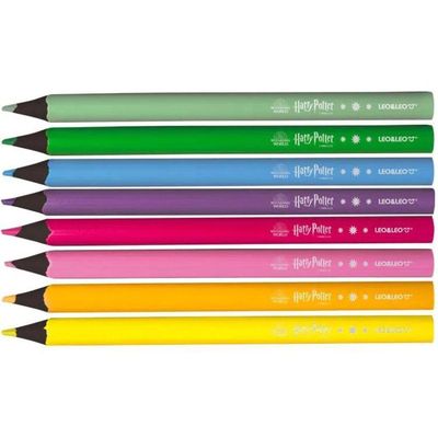 Lapis De Cor Big Neon Sextavado 8 Cores Harry Potter Leo&leo