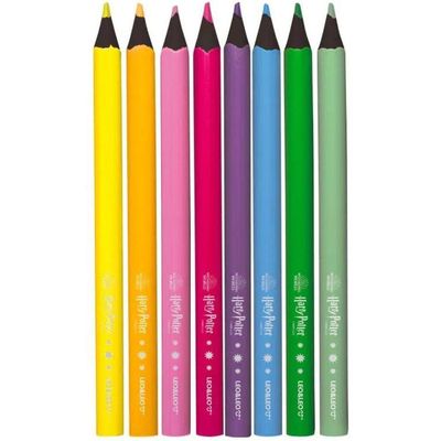 Lapis De Cor Big Neon Sextavado 8 Cores Harry Potter Leo&leo