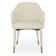 Kit 2 Cadeiras De Jantar Estofada Milano Design Italiano Com Encosto Ergonômico - Creme/cinza