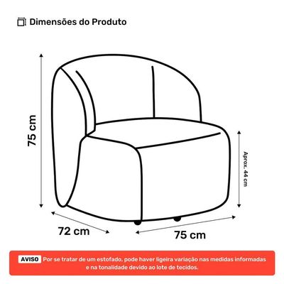 Poltrona Decorativa Orgânica Living Leez Giratória Couríssimo Caramelo - Desk Design