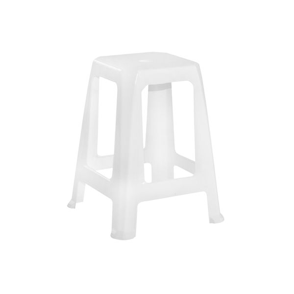 Banqueta Gardenlife Plástica Branca Banqueta Gardenlife Plástica Branca