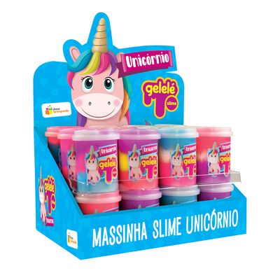 Gelelé Slime Doce Brinquedo Pote Unicórnio - Item Sortido