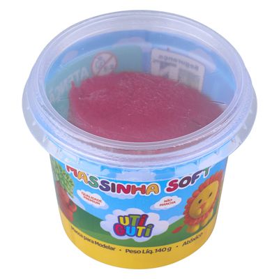 Massa de Modelar Canson Soft Utiguti Base de Amido Vermelha 140g